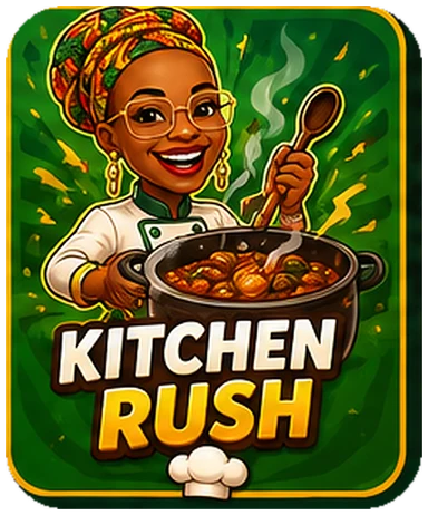 Chef Adjo cooking in Kitchen Rush